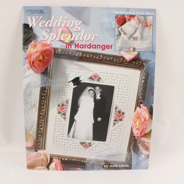Lot of 5 Vintage Cross-Stitch Patterns Featuring Wedding Designs 1987-2004 Good