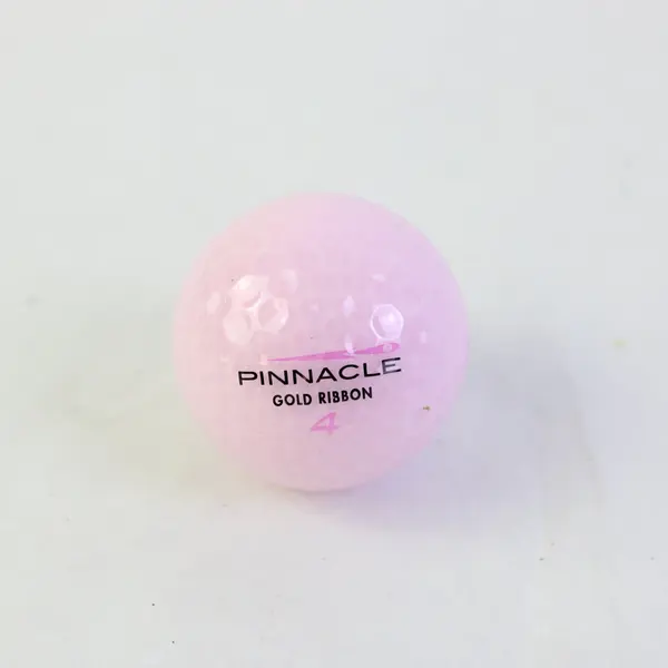 Pink Pinnacle Gold Ribbon Golf Balls Breast Cancer 4 Pack 