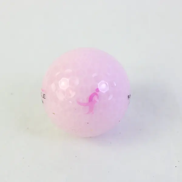 Pink Pinnacle Gold Ribbon Golf Balls Breast Cancer 4 Pack 