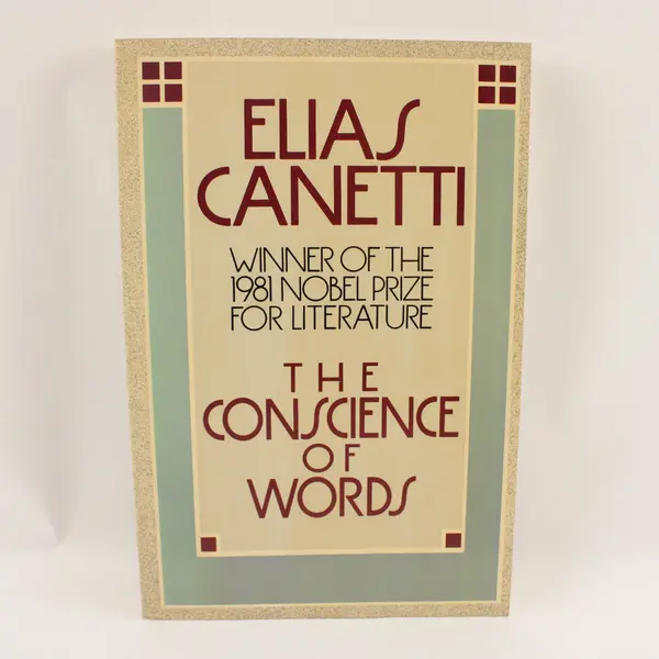 The Conscience of Words Vintage S/C Book 1984, Elias Canetti 
