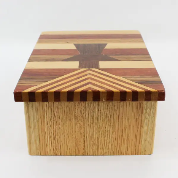 M & M Crafts Handmade Wooden Box Made from Domestic And Exotic Hardwoods