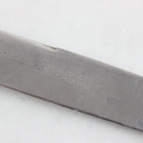 Vintage INOX Silver-Plated Butter Knife From Argentina 6.75" Rare HTF Piece