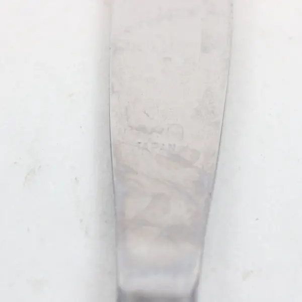 Interpur Florenz Pattern 4-Petal Flower Stainless Dinner Knife 8.75" Black Acc