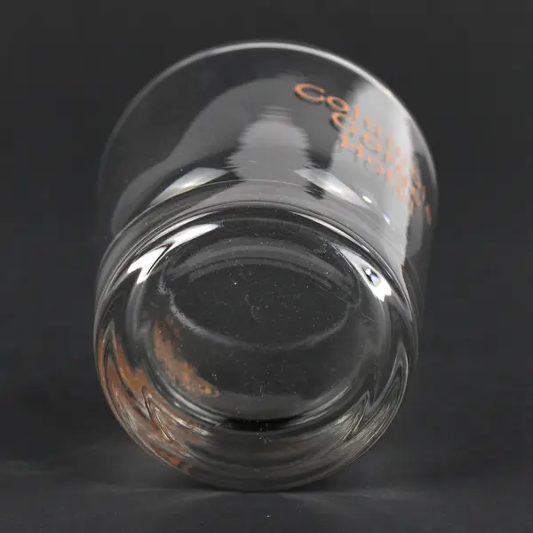 Vintage Columbia Gorge Hotel Whiskey Glass Tumbler Logo Clear