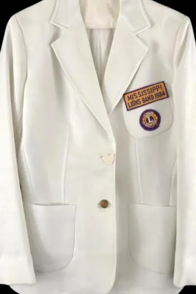 Vintage 1984 Mississippi Lions Int Band Blazer Women's Large White 