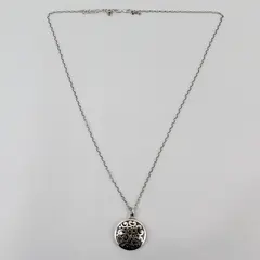 Brighton Contempo Round Silver-Tone Pendant Necklace 35"