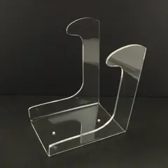 Clear Acrylic Double-Bend Easel Display Stand for Plates Bowls Framed Art