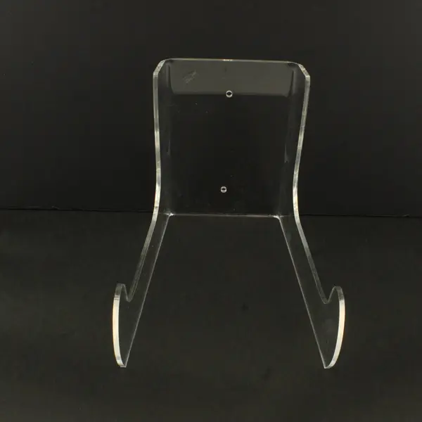 Clear Acrylic Double-Bend Easel Display Stand for Plates Bowls Framed Art
