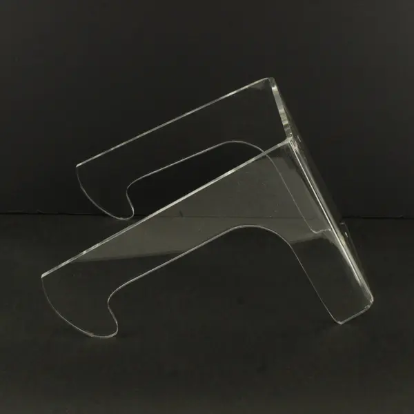 Clear Acrylic Double-Bend Easel Display Stand for Plates Bowls Framed Art