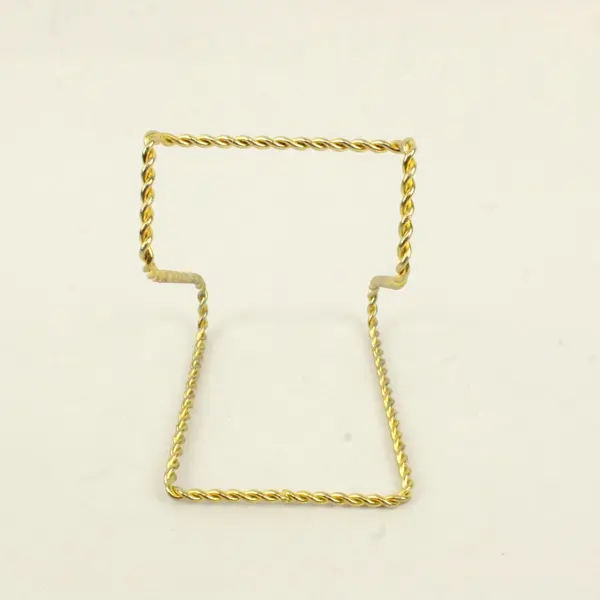 Lot of 3 Tripar Gold-Tone Twisted Metal Easel Display Stands