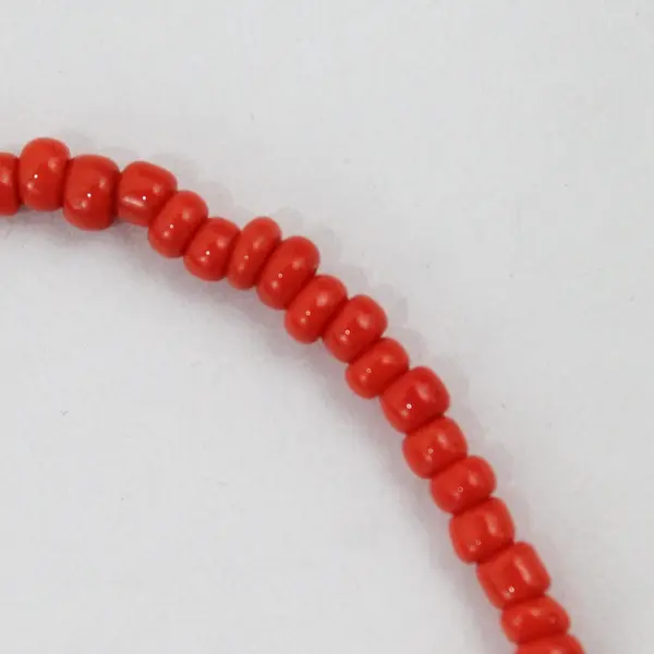 Lot of 8 Orange Stackable Seed Bead Stretch Bracelets
