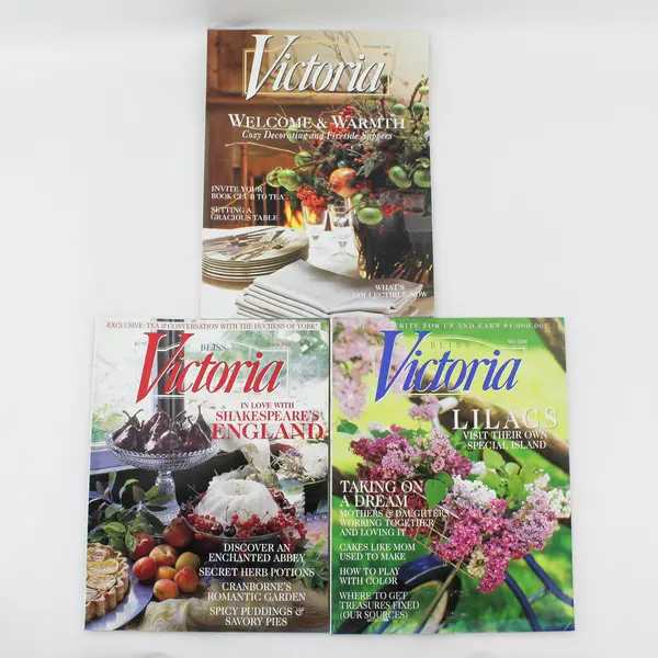 Lot of 3 Vintage Victoria Magazines From 2000 March May & November Good