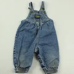 Vintage Oshkosh B'Gosh Acid Wash Denim Overalls 6-9M Kids USA 80s 90s