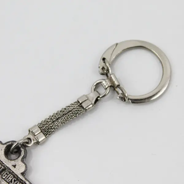 Vintage Silver-Tone Oklahoma Souvenir Keychain
