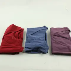 Lot of 3 Sonoma Womens L 100% Cotton V-Neck Short Sleeve Casual Tees