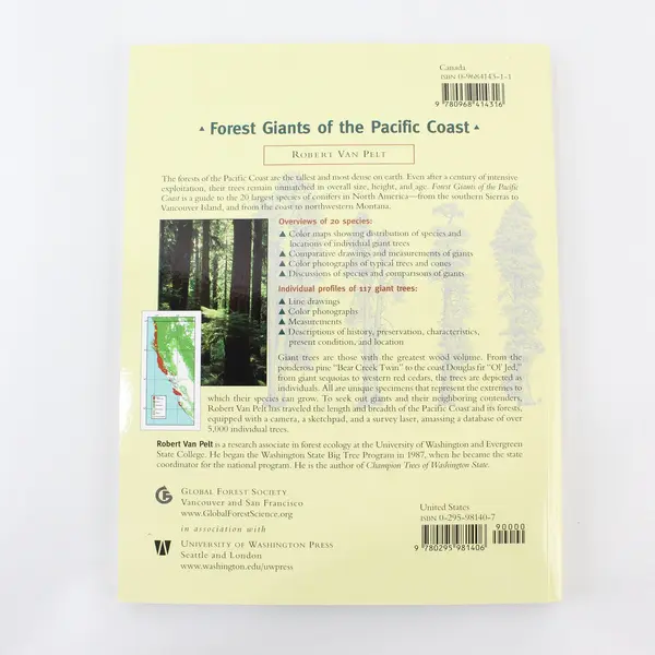 Forest Giants of the Pacific Coast by Robert Van Pelt 2001 Trade Paperback