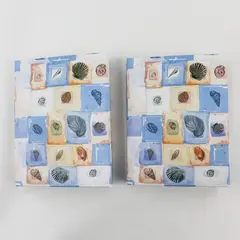 Lot of 2 Matching Seashell Photo Albums 80 4x6 Photos Each