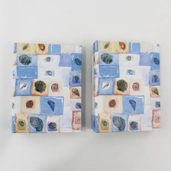 Lot of 2 Matching Seashell Photo Albums 80 4x6 Photos Each