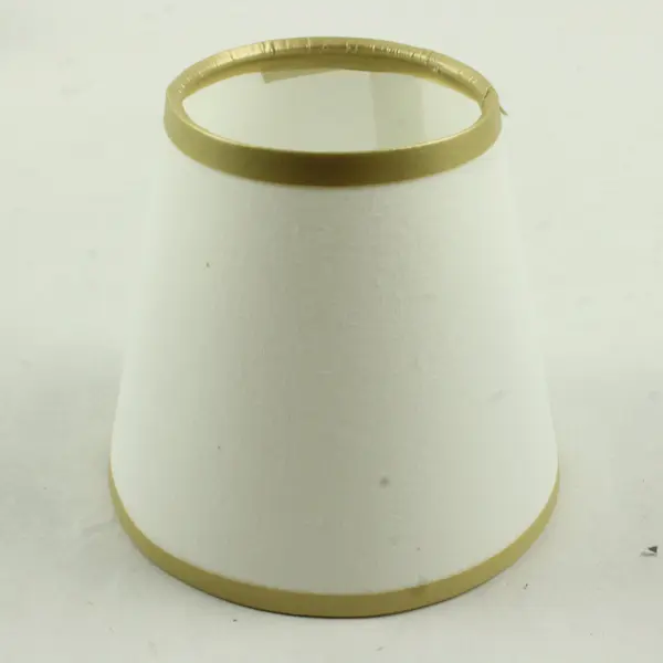 Three Furio Home White with Gold Trim Lampshades - #748 043