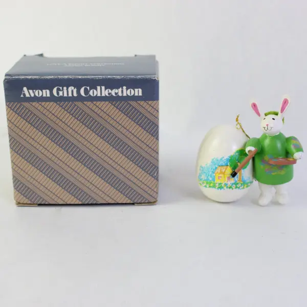 Avon Love-A-Bunny Artist Bunny Figurine Easter New In Box NIB