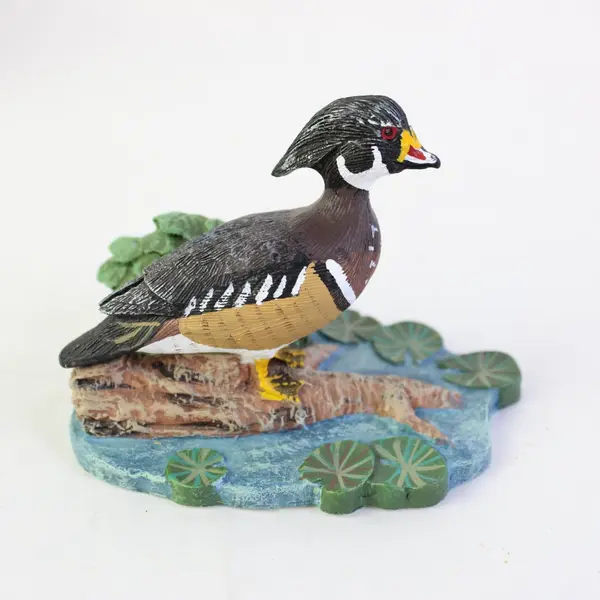 1989 Avon Native American Duck Collection Wood Duck Figurine New