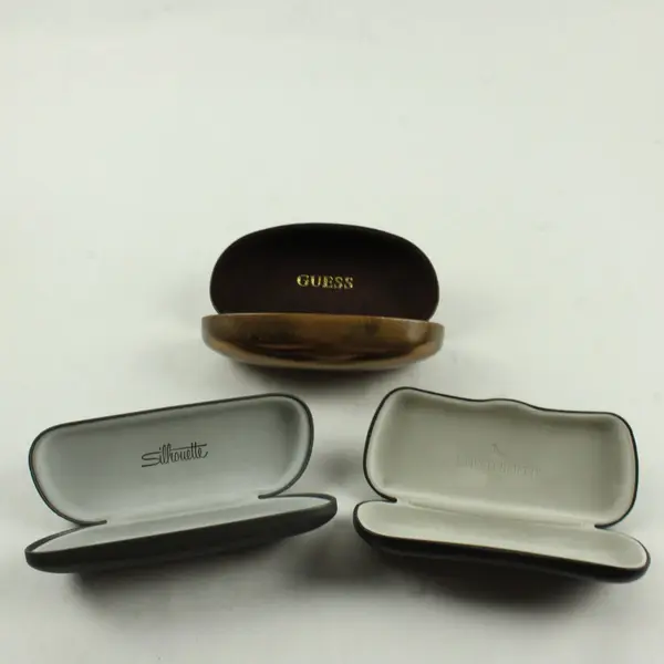 Lot of Three Sunglasses Cases - Guess, Chesterfield, Silhouette