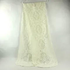 Vintage Ivory Lace Table Runner 90in Antique Style