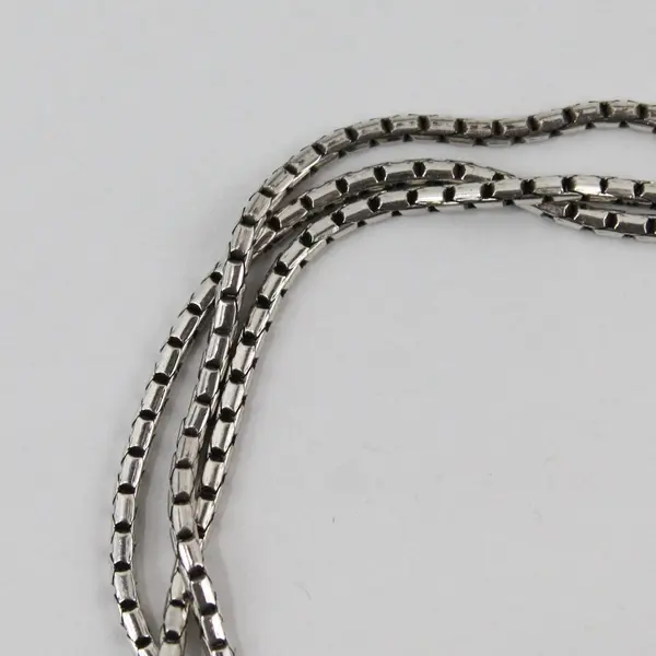 Brighton Multi-Strand Silver-Tone Chain Bracelet 7.25"