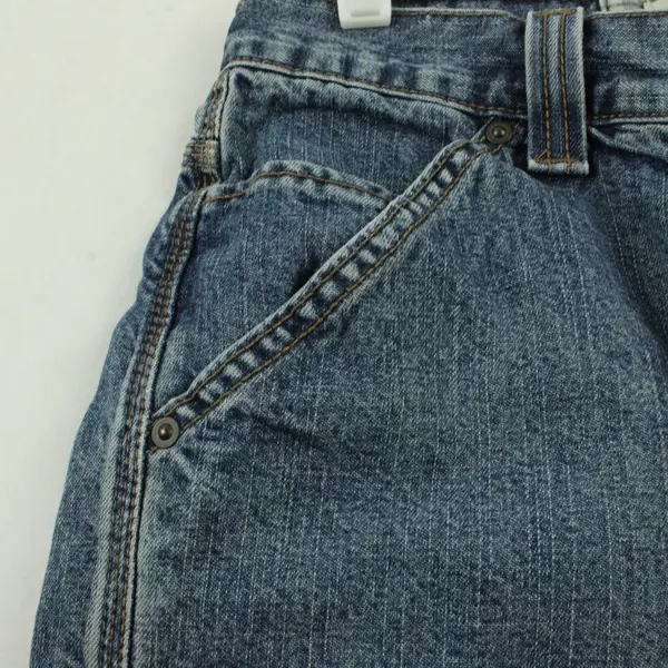 Vintage Levi's Authentics Men's W29 Med Wash Blue Denim Carpenter Shorts Y2K 