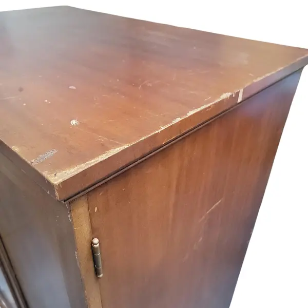 Vintage Wooden Vanity Armoire Chest Mirror Jewelry Drawers Storage -Local Pickup