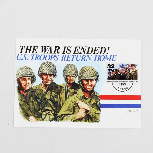 Set Of 10 WWII Commemorative 1995 Fleetwood FDC #95 Postcards 1-10
