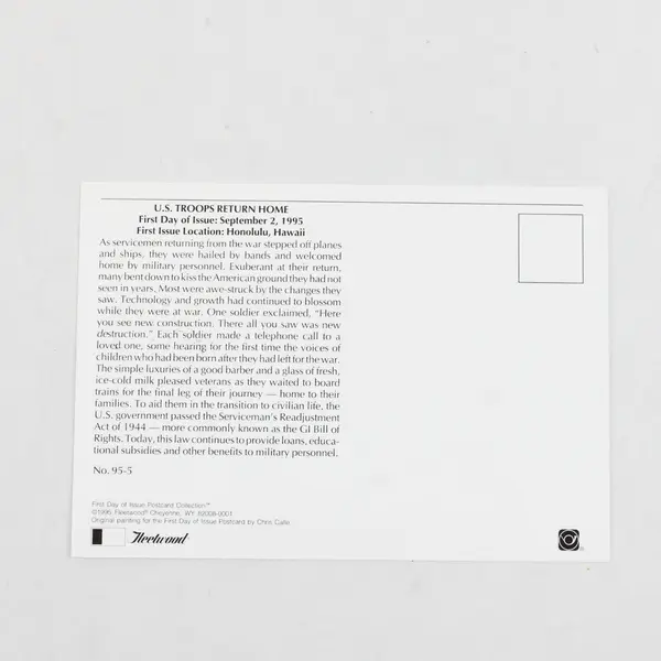Set Of 10 WWII Commemorative 1995 Fleetwood FDC #95 Postcards 1-10
