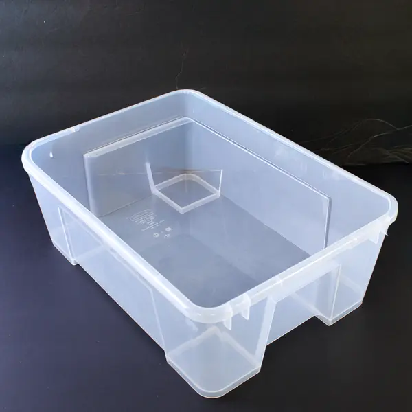 Lot of 2 IKEA Samla Box Clear 11" x 7 ½" x 5 ½" 1 Gallon 701.029.72