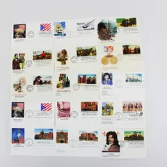 Lot of 15 American History FDC Postal Cards 1982-1991