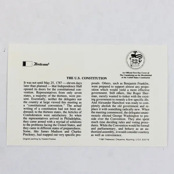 Lot of 15 American History FDC Postal Cards 1982-1991