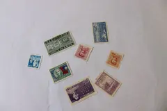 Lot of 8 China Stamps 1940s-1950s Mint Lightly Hinged 