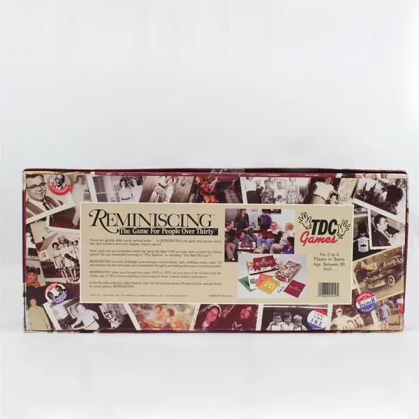 1989 TDC Games Reminiscing For People Over Thirty Vintage Board Game