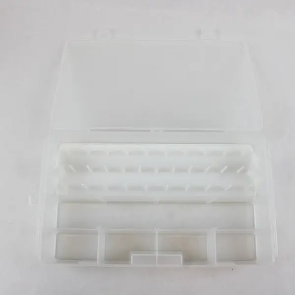 Clear Plastic Thread Storage Box Holds 31 Spools Sewing Organizer