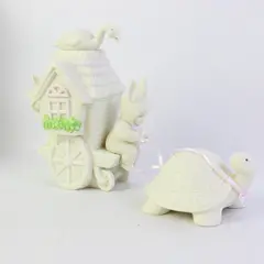 Dept 56 Snowbunnies Slow Moving Vehicle Bisque Figurine NIB 26280