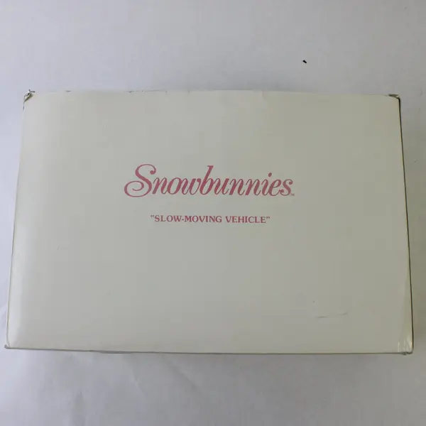 Dept 56 Snowbunnies Slow Moving Vehicle Bisque Figurine NIB 26280