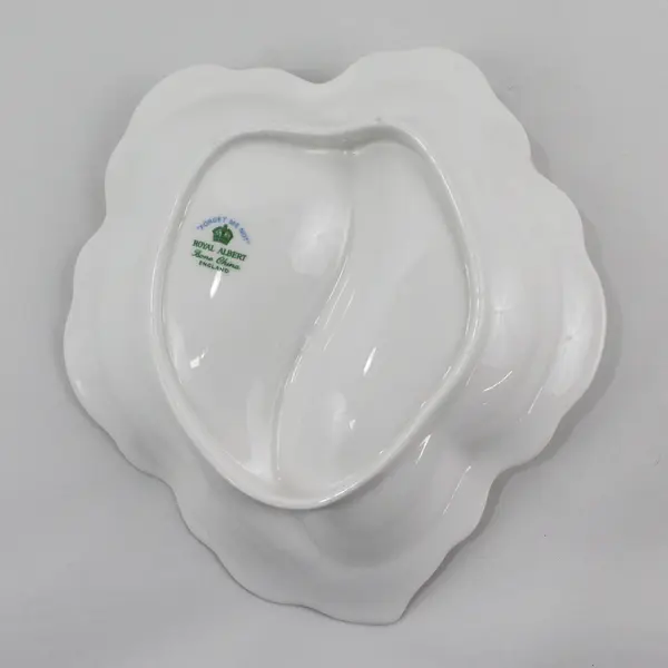 Royal Albert Forget Me Not Bone China 2 Part leaf Shaped Relish Dish