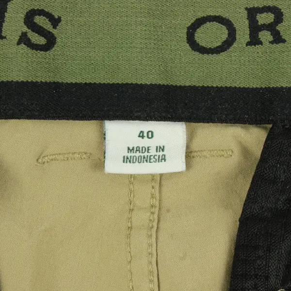 Orvis Hiking Cargo Shorts Men Size 40 Khaki Outdoor Shorts