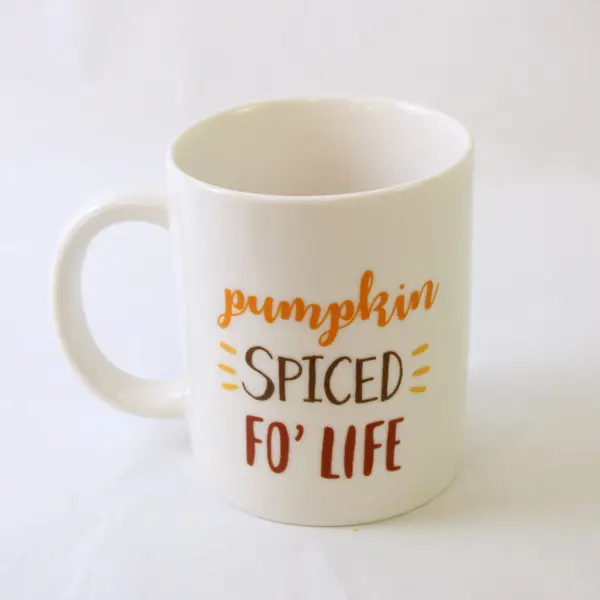 DII Pumpkin Spiced Fo' Life Ceramic Coffee Mug