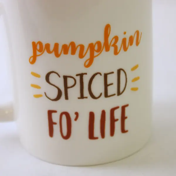 DII Pumpkin Spiced Fo' Life Ceramic Coffee Mug