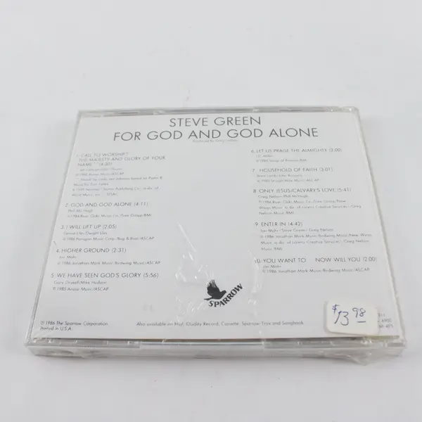For God and God Alone - Steve Green (CD,1986) BRAND NEW SEALED