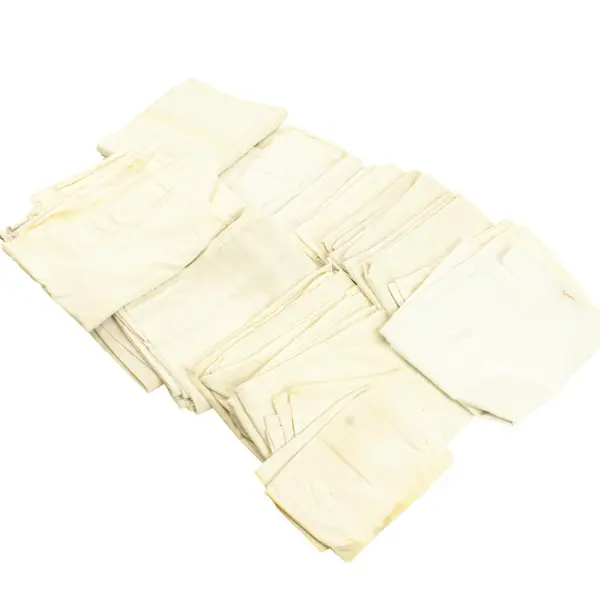 Lot of 18 White Queen Sized Pillowcases DIY Fabric Upcycling FLAWED