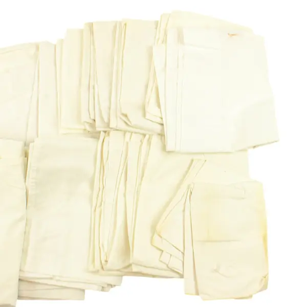 Lot of 18 White Queen Sized Pillowcases DIY Fabric Upcycling FLAWED