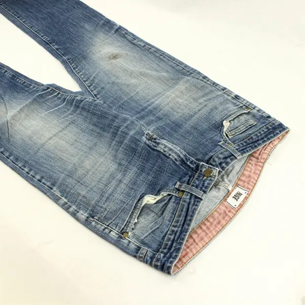 Lot of 4 Damaged Denim Jeans - For Crafts/Repurposing
