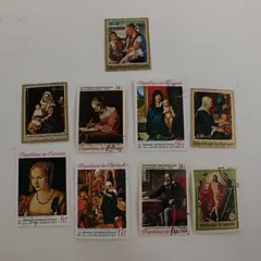 Lot Of 9 Burundi 1960s 1970s Art Stamps Lightly Hinged