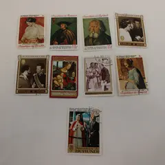 Lot of 9 Burundi 1960s 1970s Commemorative Stamps Lightly Hinged